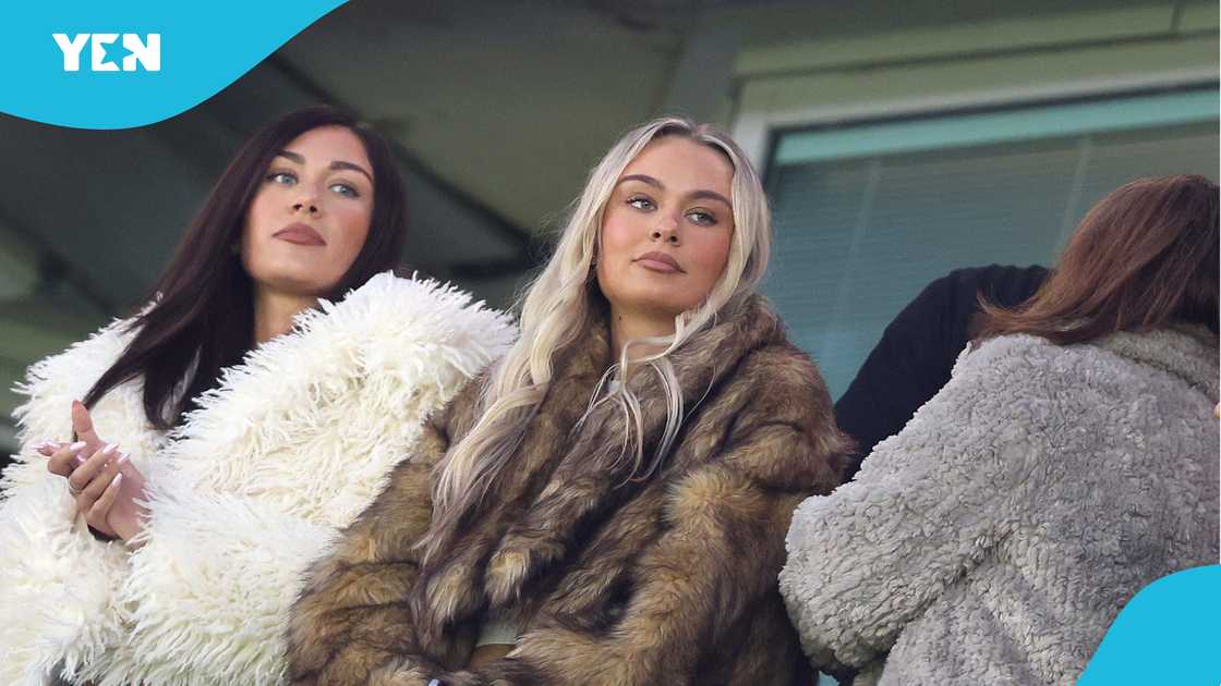 Connie Grace girlfriend of Cole Palmer of Chelsea watches on from the stands during the Premier League match between Chelsea FC and Arsenal FC at Stamford Bridge on November 10, 2024 in London, England Connie Grace girlfriend of Cole Palmer of Chelsea watches on from the stands during the Premier League match between Chelsea FC and Arsenal FC at Stamford Bridge on November 10, 2024 in London, England