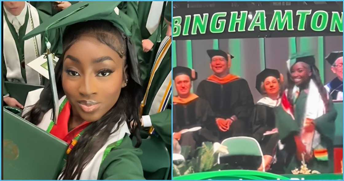 Ghanaian lady graduates from a US university