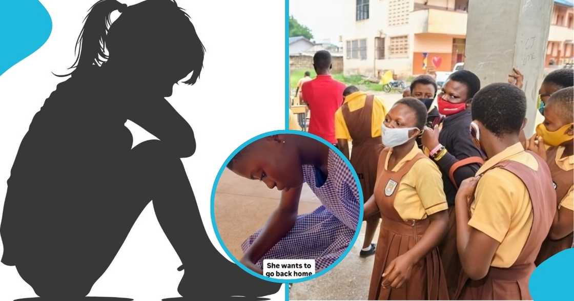 ghana, tear, shs student in tears, sad student, shs freshmen, shs resumption ghana, tear, shs student in tears, sad student, shs freshmen, shs resumption