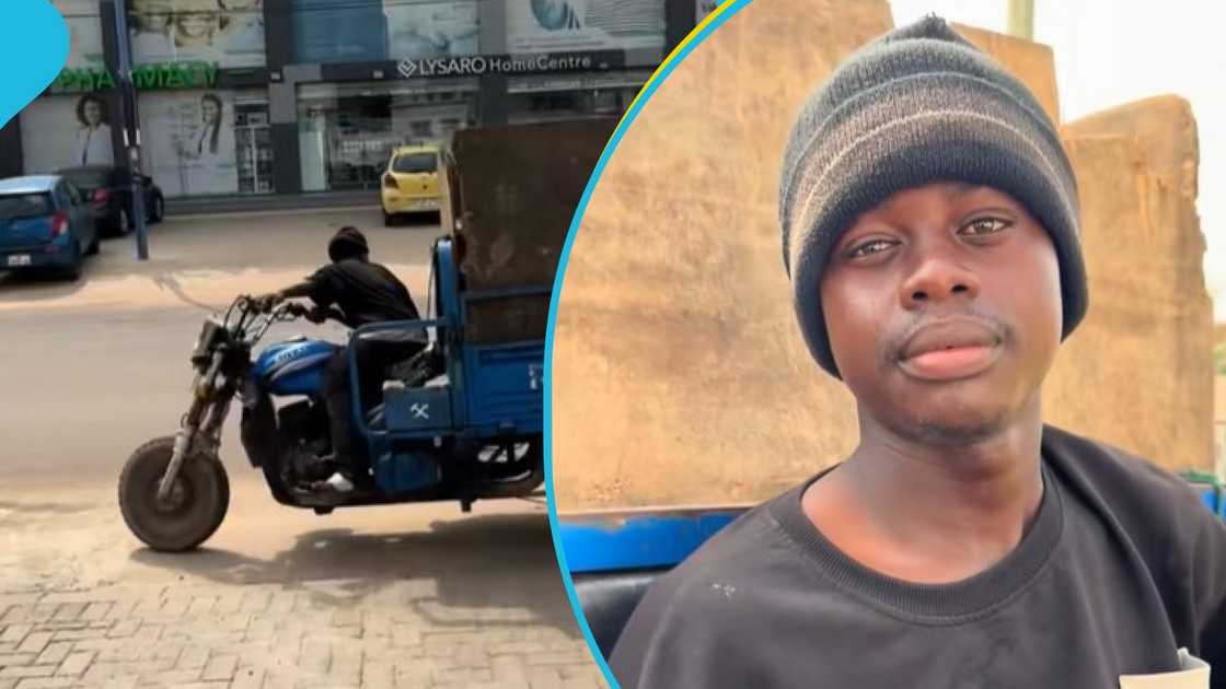 Proud Aboboyaa Rider Rakes in Cash Daily From His Menial Job: “I Make More Than GH¢500”