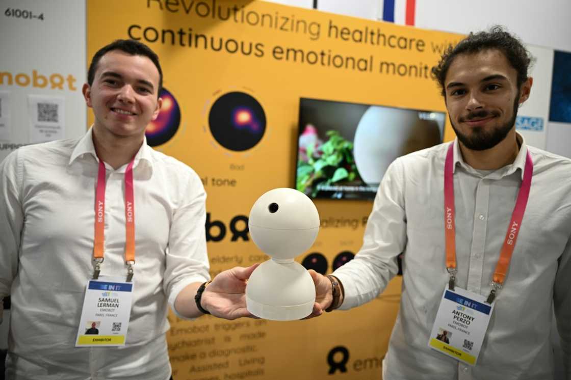 At CES, a French tech start-up introduces the Emobot, an AI-backed device that monitors the emotional state of the elderly