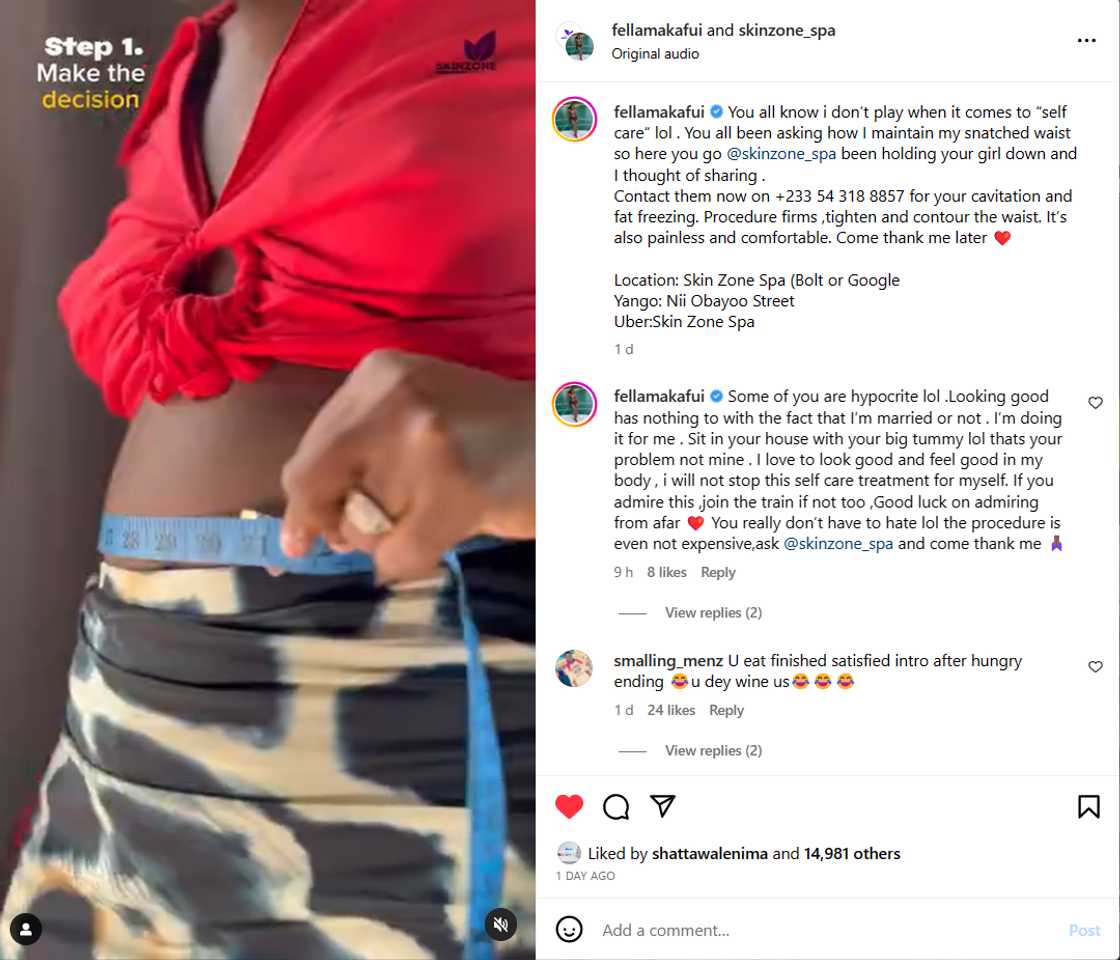 Fella Makafui on Instagram Fella Makafui on Instagram
