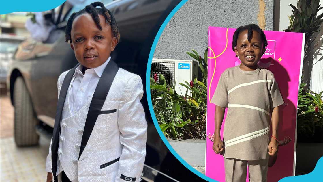 Don Little in black and white and brown suits