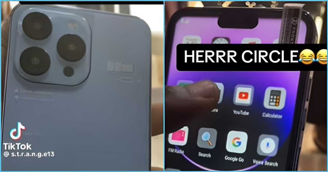 Circle boys give Ghanaian man china phone after paying GH₵8K for iPhone 13 Pro Max Circle boys give Ghanaian man china phone after paying GH₵8K for iPhone 13 Pro Max