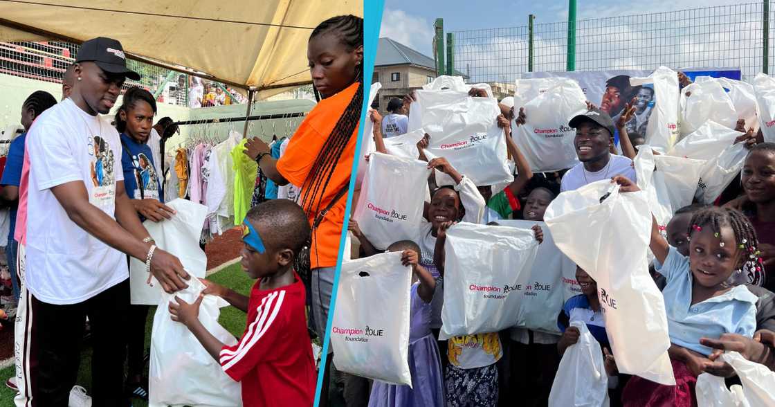 Championrolie at his outreach drive