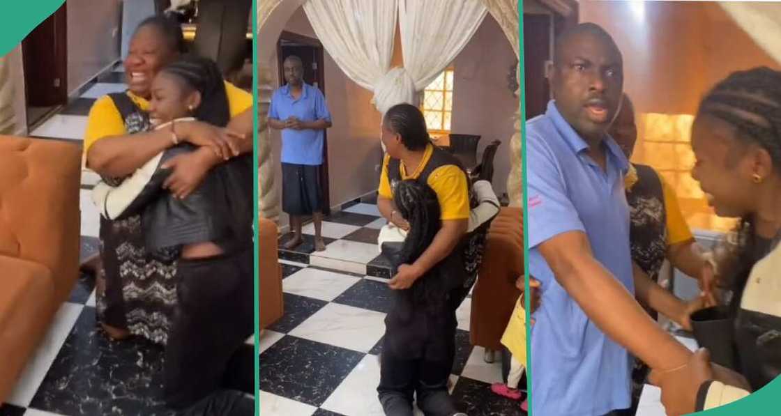 Video shows emotional moment Nigerian parents saw their daughter again after 9 years Video shows emotional moment Nigerian parents saw their daughter again after 9 years