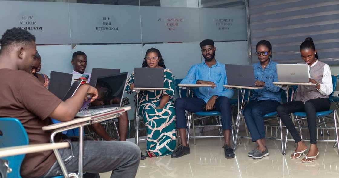 IPMC students during a training session IPMC students during a training session