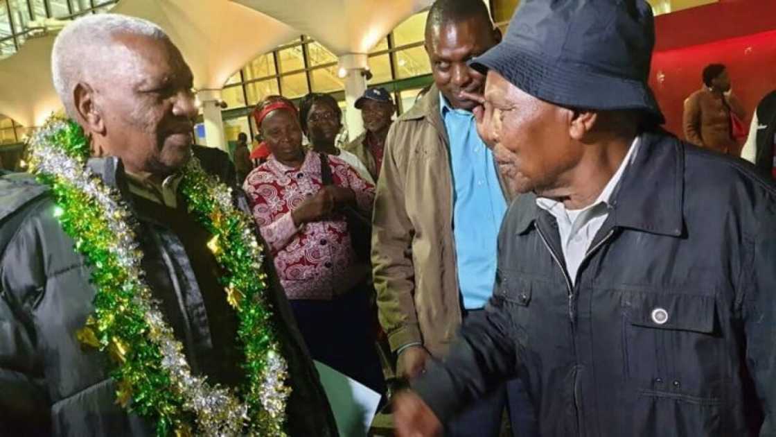 No place like home: Joy as 84-year-old Kenyan man returns after 60 years in USA No place like home: Joy as 84-year-old Kenyan man returns after 60 years in USA