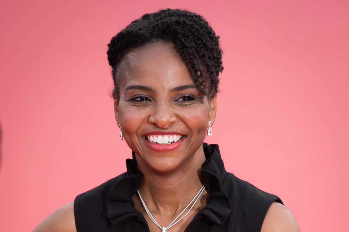 Sharonne Lanier attends the "Un Fils Du Sud" red carpet during the 47th Deauville American Film Festival