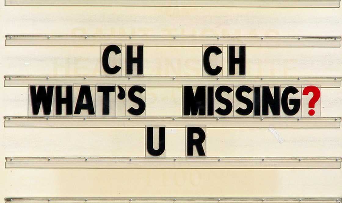 Funny church sign using visual play