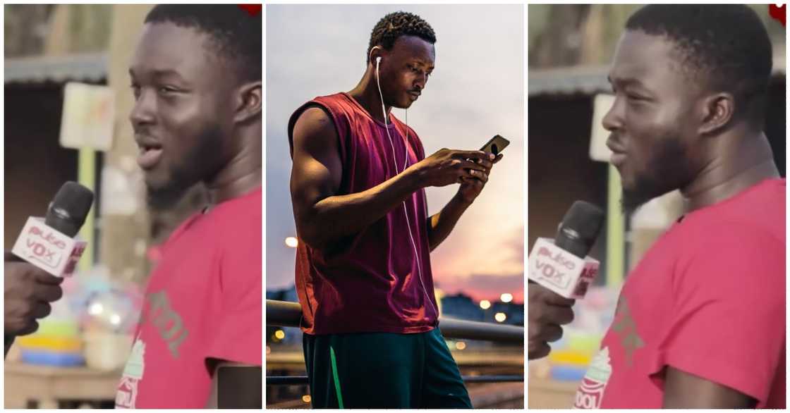 Photo of Ghanaian man talking about his plans on Valentine's Day Photo of Ghanaian man talking about his plans on Valentine's Day