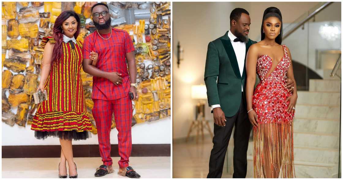 Ghanaian celebrities couples, Nana Mcbrown & Maxwell, Becca & Dr. Tobi are serving us couple goals in this collage. Ghanaian celebrities couples, Nana Mcbrown & Maxwell, Becca & Dr. Tobi are serving us couple goals in this collage.