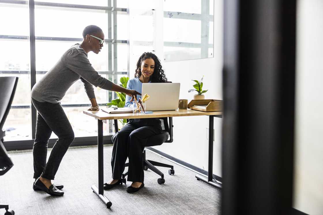 Two ladies in an office