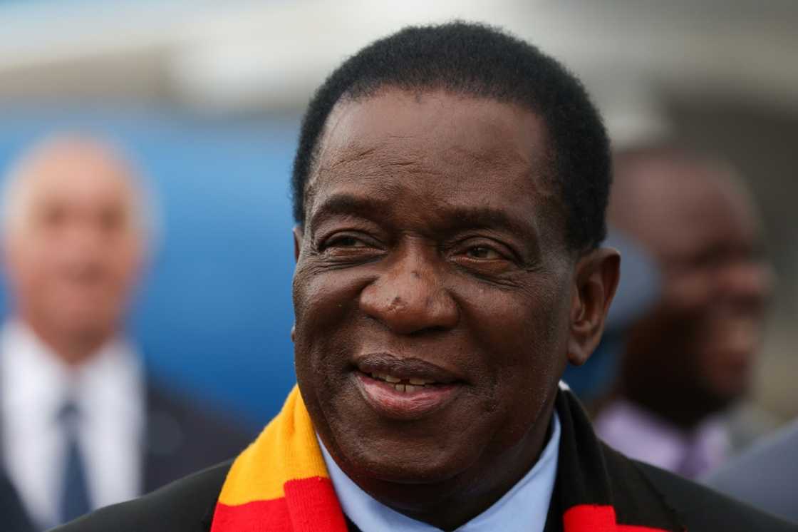 Zimbabwe's President Emmerson Mnangagwa is seeking a second mandate on August 23 Zimbabwe's President Emmerson Mnangagwa is seeking a second mandate on August 23