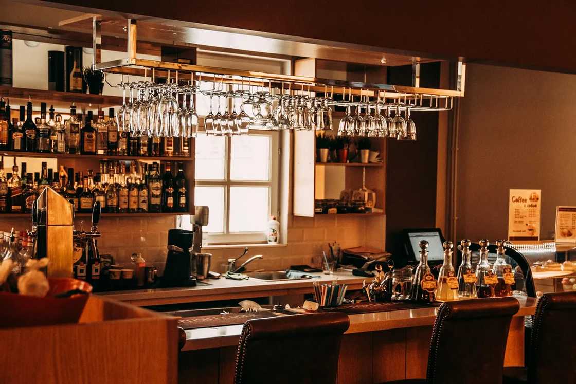 A hotel bar