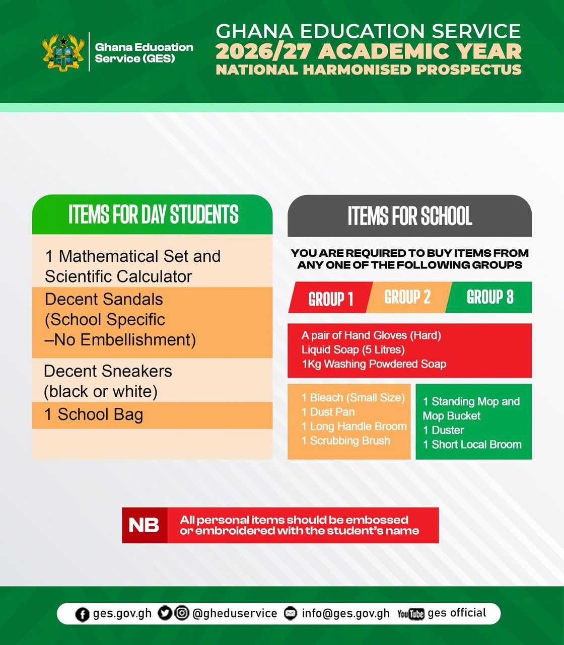 Ghana Education Service, Harmonised Prospectus, SHS Freshers, BECE, SHS provisions, BECE results Ghana Education Service, Harmonised Prospectus, SHS Freshers, BECE, SHS provisions, BECE results