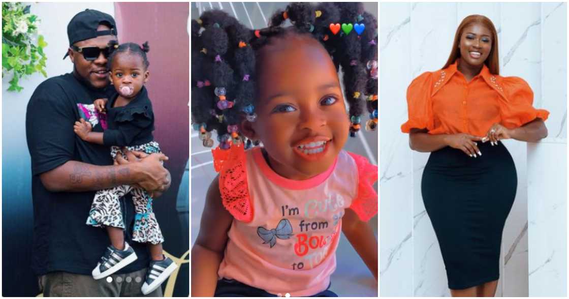 Fella Makafui's daughter shows off her new hair Fella Makafui's daughter shows off her new hair