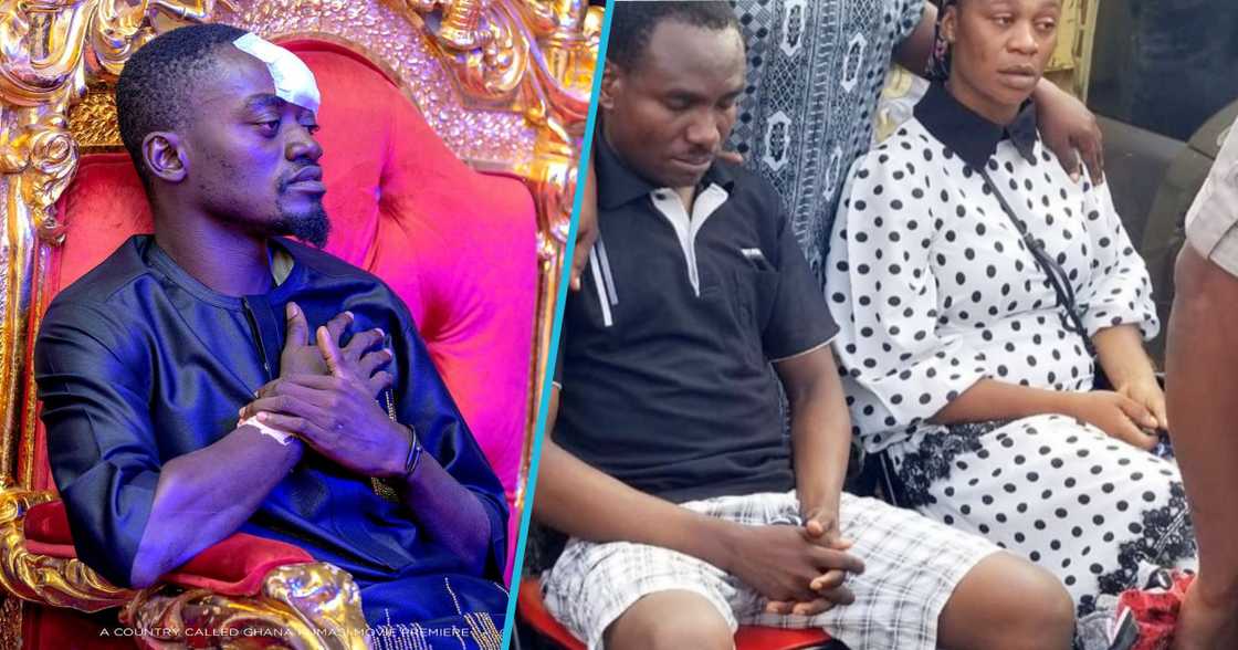 Lil Win after the accident and the parents of the 3-year-old boy Lil Win after the accident and the parents of the 3-year-old boy