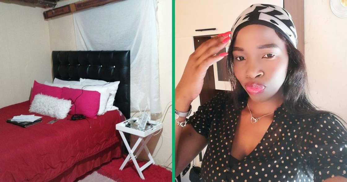 A woman showed off her living space after she got out of an abusive relationship. A woman showed off her living space after she got out of an abusive relationship.