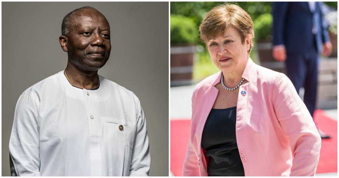 Ken Ofori-Atta and Kristalina Georgieva