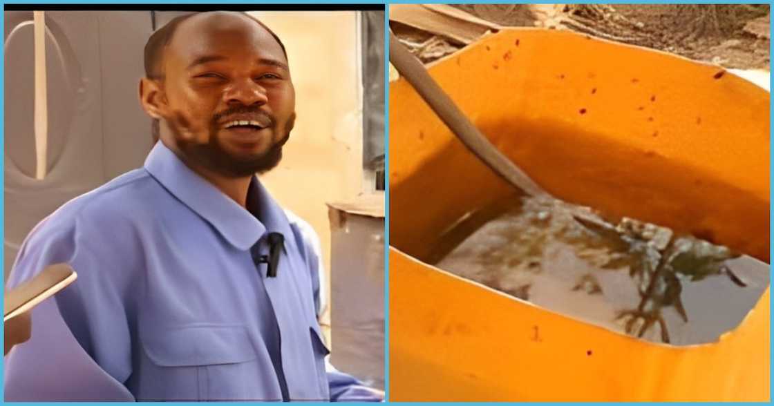 Innovative Ghanaian man makes petrol, bitumen from plastic waste Innovative Ghanaian man makes petrol, bitumen from plastic waste