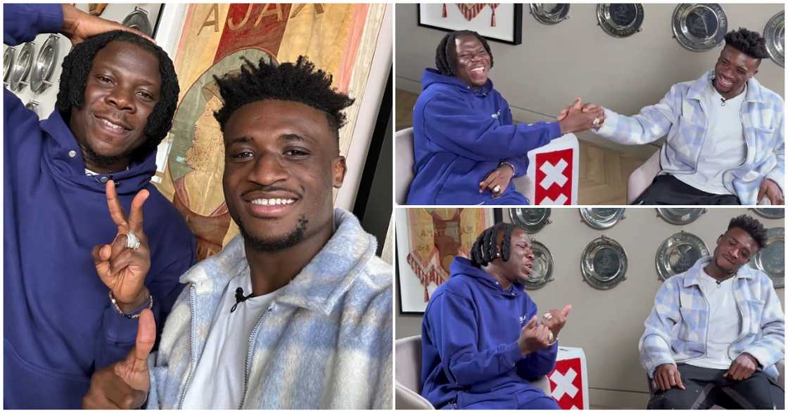 Stonebwoy and Mohammed Kudus in Amsterdam Stonebwoy and Mohammed Kudus in Amsterdam