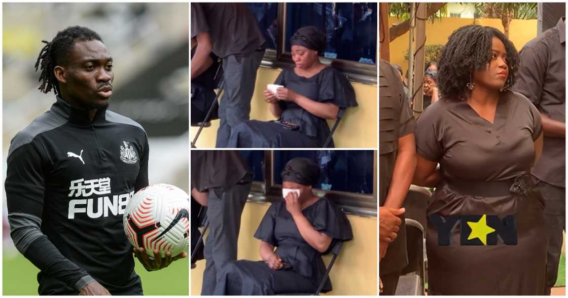 Lydia Forson visits Christian Atsu's family home. Lydia Forson visits Christian Atsu's family home.