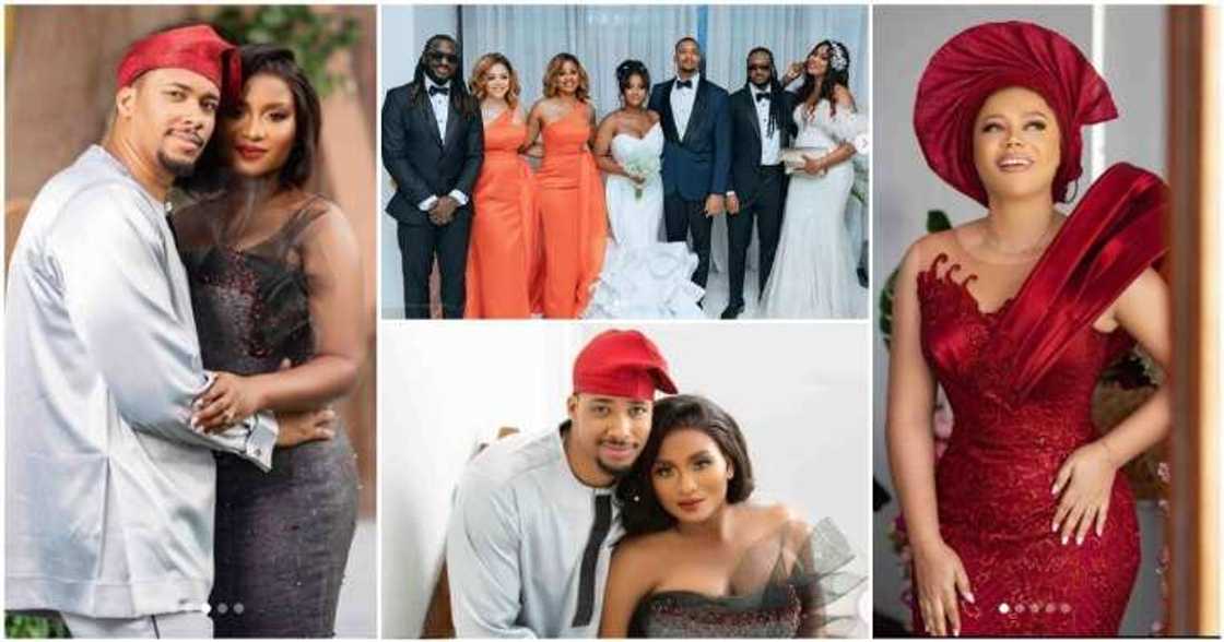 Nadia Buari shares photos from sister Samera's white wedding. Nadia Buari shares photos from sister Samera's white wedding.