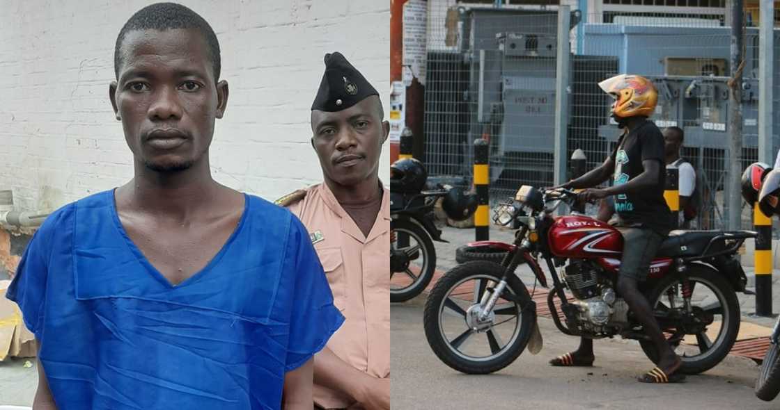 Akwasi Agyemang: Meet Ghanaian Okada man Currently in Prison for Riding on Wrong side of the road Akwasi Agyemang: Meet Ghanaian Okada man Currently in Prison for Riding on Wrong side of the road