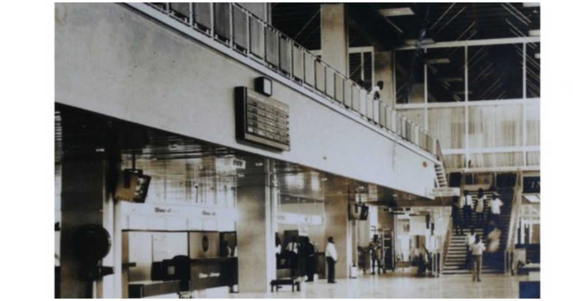 The inside of the airport in 1968 The inside of the airport in 1968