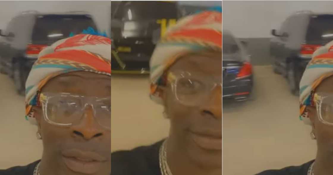 Blessings not bragging; Shatta Wale says as he shows off luxurious cars in new video