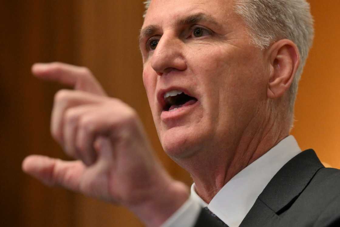 US House Speaker Kevin McCarthy hailed passage of the debt ceiling bill, calling it 'a crucial first step for putting America back on track' US House Speaker Kevin McCarthy hailed passage of the debt ceiling bill, calling it 'a crucial first step for putting America back on track'