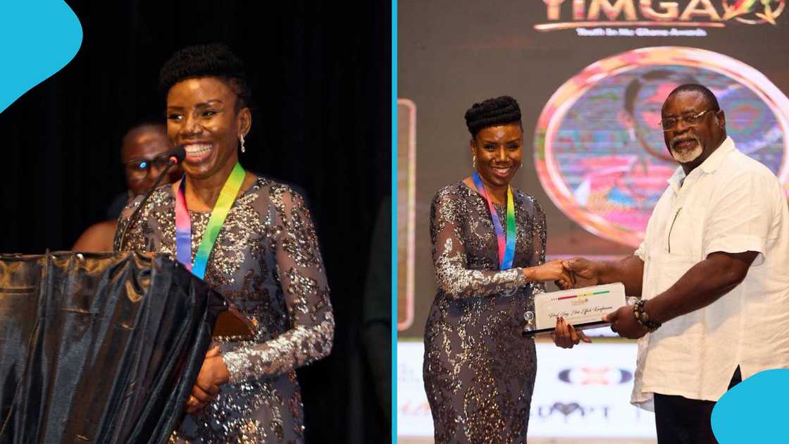 Elsie Effah Kaufmann, YIMGA Champion of Academic Excellence, Ghana, National Science and Maths Quiz, NSMQ quiz mistress, University of Ghana, biomedical engineering, STEM education Elsie Effah Kaufmann, YIMGA Champion of Academic Excellence, Ghana, National Science and Maths Quiz, NSMQ quiz mistress, University of Ghana, biomedical engineering, STEM education