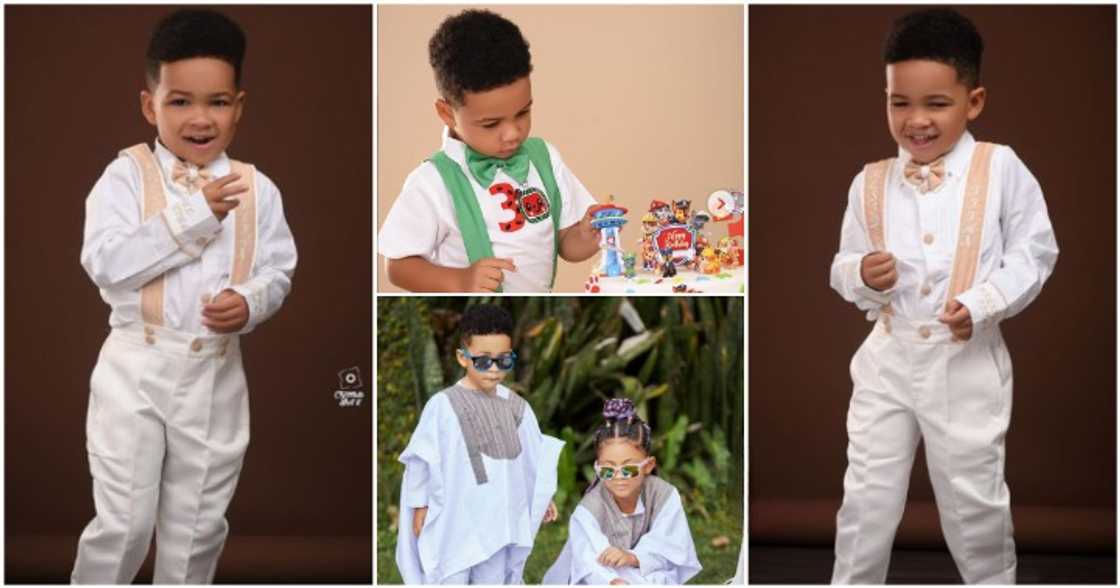 Kafui Danku shares new photos of her son and daughter.