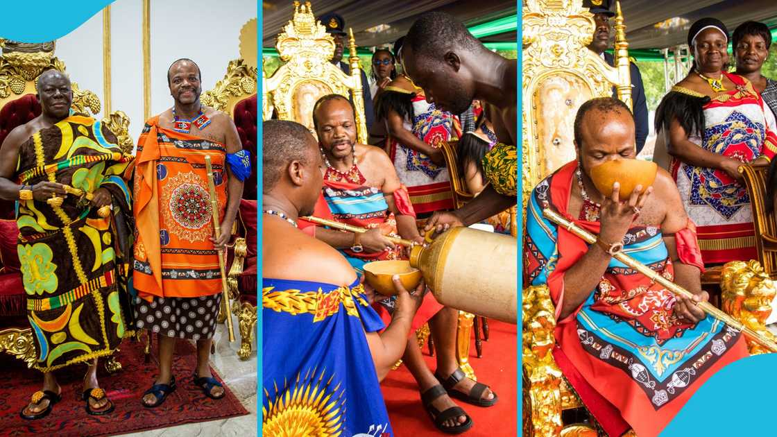 Otumfuo, Ghana, Kumasi, King Mswati III, Asantehemaa, Nana Konadu Yiadom III, Eswatini Otumfuo, Ghana, Kumasi, King Mswati III, Asantehemaa, Nana Konadu Yiadom III, Eswatini