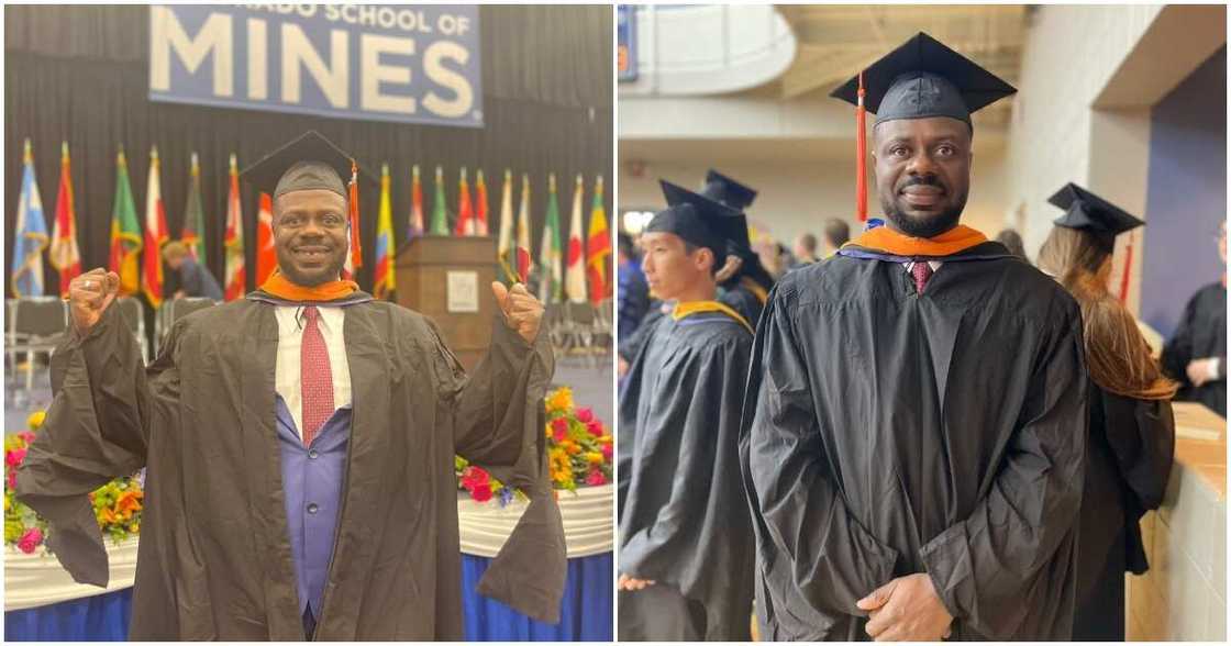 Steve Adjei-Laryea graduated from Colorado School of Mines in America Steve Adjei-Laryea graduated from Colorado School of Mines in America