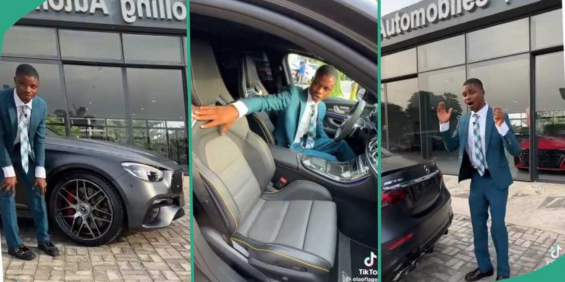 Nigerians impressed after watching emerging video of Ola of Lagos talking about N195m car