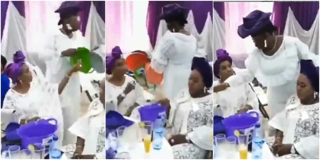 The woman wasn't going to return home empty-handed The woman wasn't going to return home empty-handed