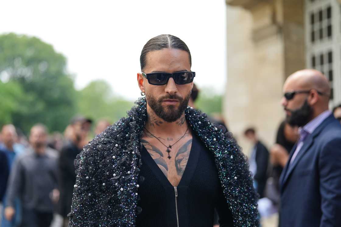 Maluma is seen outside Dior during the Paris Fashion Week Maluma is seen outside Dior during the Paris Fashion Week