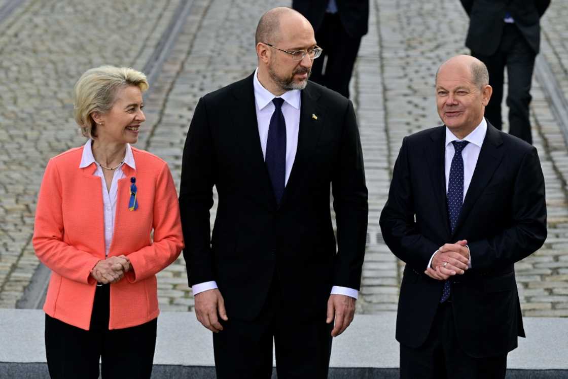 European Commission chief Ursula von der Leyen called the scale of destruction in the war-ravaged country 'staggering' European Commission chief Ursula von der Leyen called the scale of destruction in the war-ravaged country 'staggering'