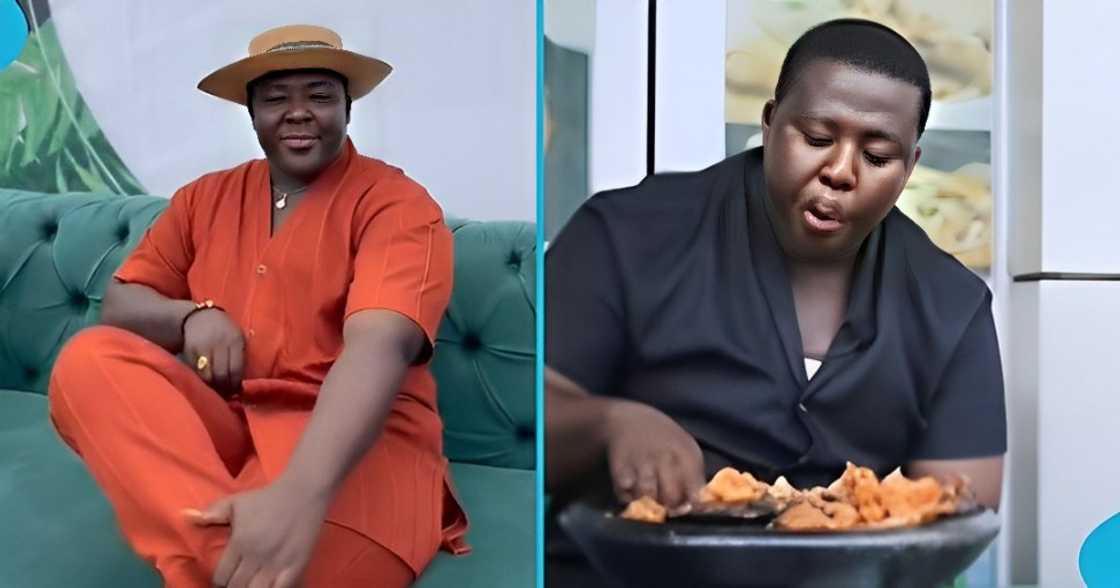 Oheneba Jude, TikTok star, bowl of fufu, Kumasi-based, content creator. Oheneba Jude, TikTok star, bowl of fufu, Kumasi-based, content creator.