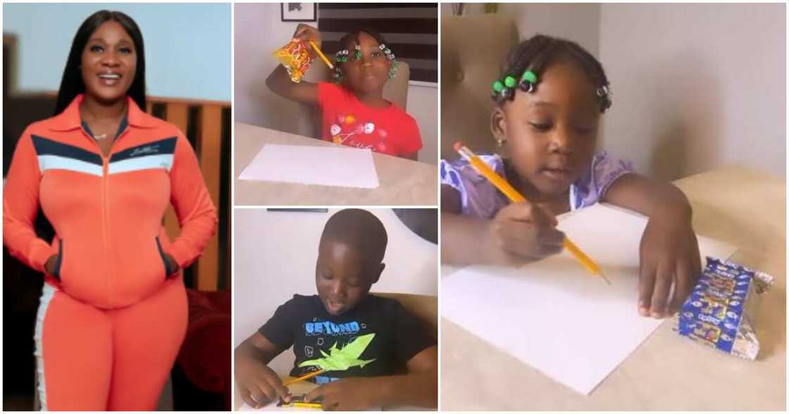 Actress mercy Johnson and her kids