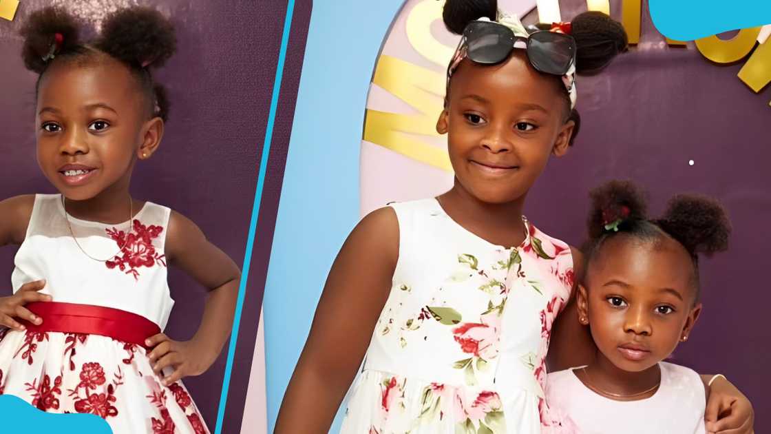 Adepa poses for a photo (L). Maxine and Adepa during a photoshoot (R) Adepa poses for a photo (L). Maxine and Adepa during a photoshoot (R)