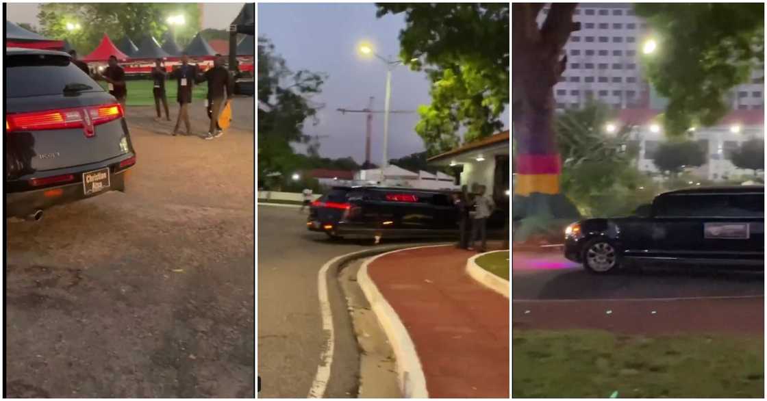 Photo of limousine that brought Christian Atsu's remains to State House