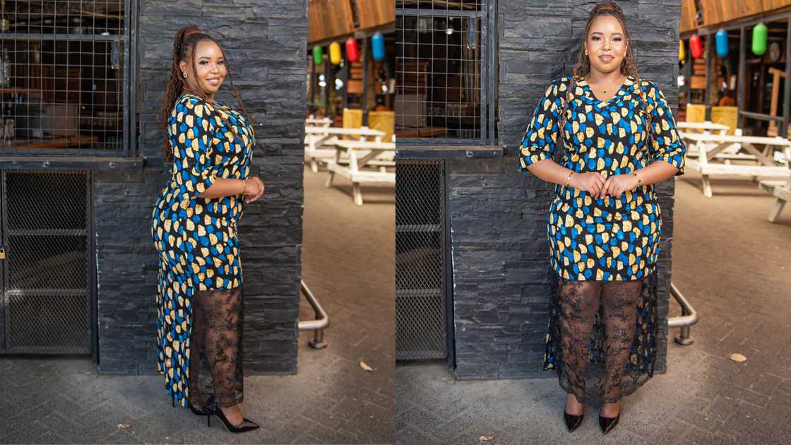 African with lace at the front African with lace at the front