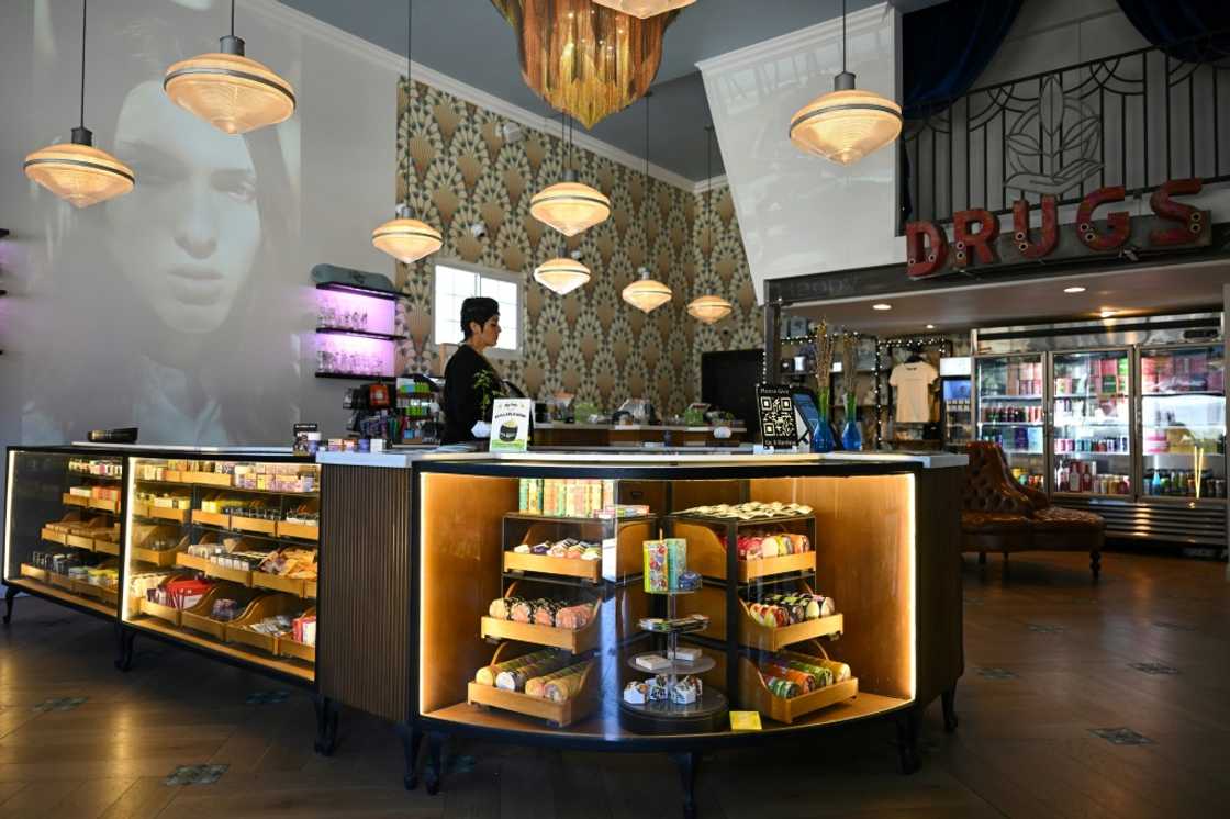 Green Goddess Collective in Venice Beach sells a huge range of cannabis products, from prerolls to gummies to drinks infused with THC Green Goddess Collective in Venice Beach sells a huge range of cannabis products, from prerolls to gummies to drinks infused with THC