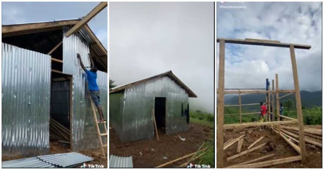 Woman flaunts dream house she built on top of a mountain Woman flaunts dream house she built on top of a mountain