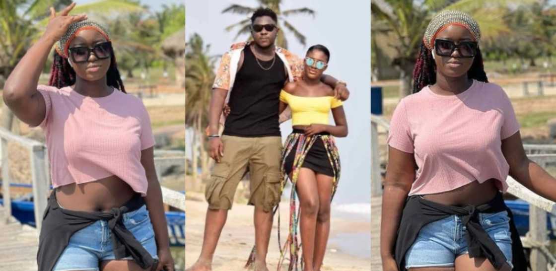 Adwoa Frimpong: Medikal's sister shows off heavy curves and thighs in revealing beach-wear photos Adwoa Frimpong: Medikal's sister shows off heavy curves and thighs in revealing beach-wear photos