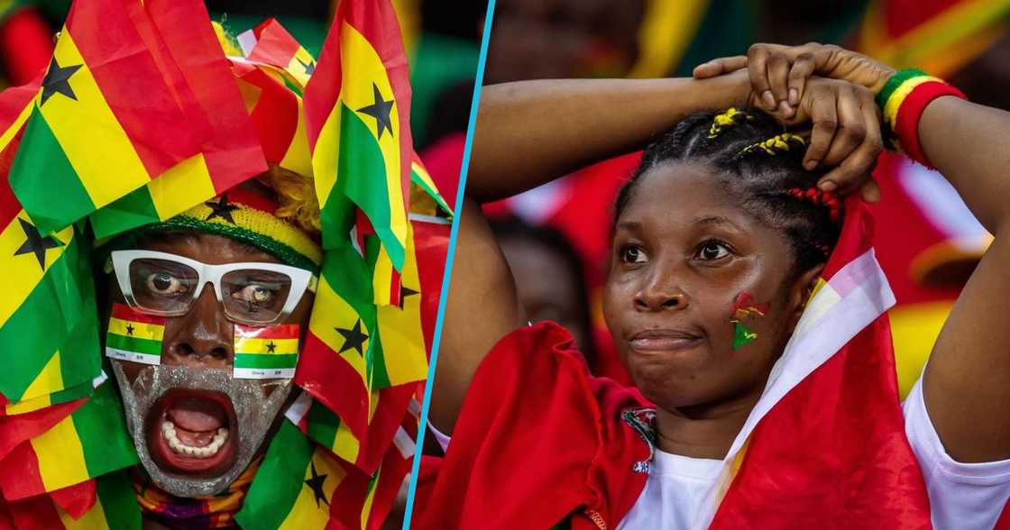 Ghanaian supporters at the 2023 AFCON