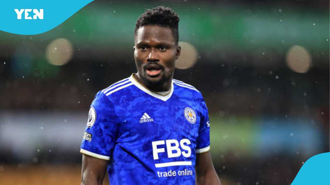 Daniel Amartey in action for Leicester City. Daniel Amartey in action for Leicester City.